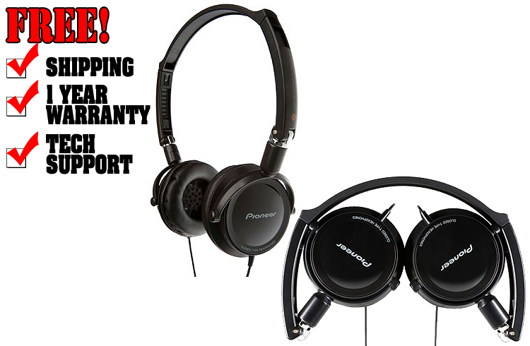 Pioneer EQ Black Headphones