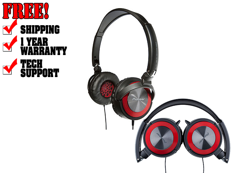 Pioneer Loop Red Headphones