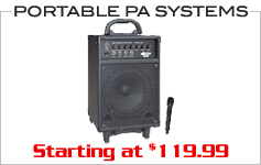 Portable PA systems
