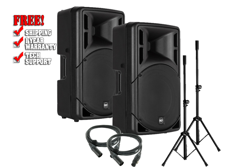 RCF ART 312-A MK4 - 12" 2-Way 800W Active Speaker Value Pack