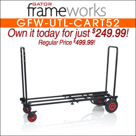 Gator Frameworks GFW-UTL-CART52 52In Utility Cart-Standard