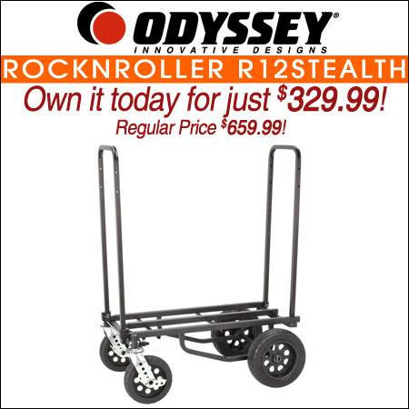 Odyssey RockNRoller R12STEALTH All-Terrain 8-in-1 Equipment Multi-Cart