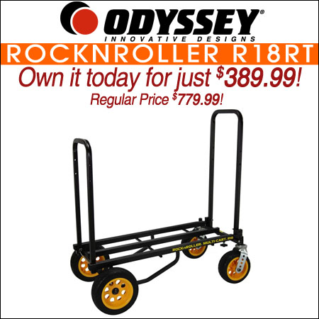 Odyssey RockNRoller R18RT Ground Glider Mega 8-in-1 Equipment Multi-Cart