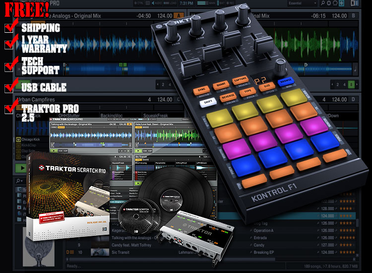 does traktor f1 come with coupon