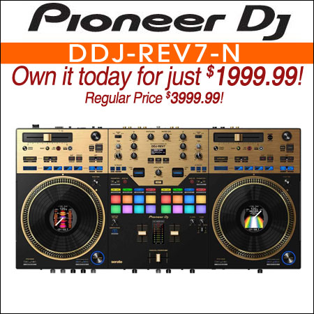 Pioneer DJ DDJ-REV7-N Scratch Style 2-Channel DJ Controller - Limited Edition Gold