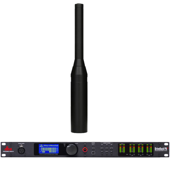 dbx Driverack PA2 with RTA-M Measurement Microphone