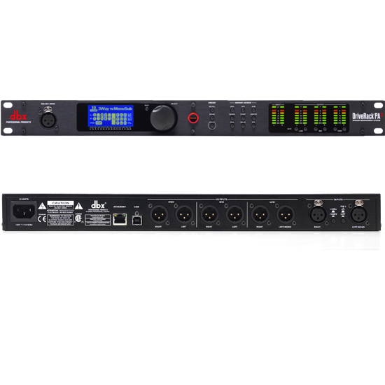 dbx Driverack PA2 with RTA-M Measurement Microphone