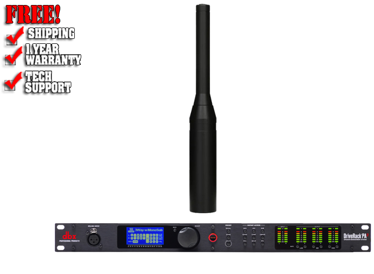 dbx Driverack PA2 with RTA-M Measurement Microphone