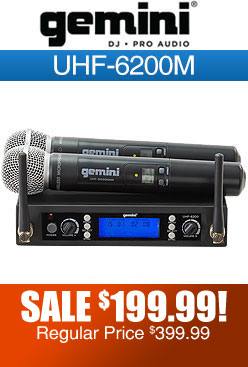 Gemini UHF6200M Wireless Microphone