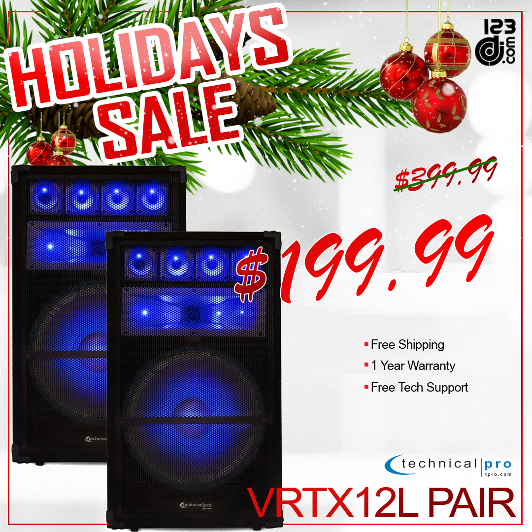  Technical Pro VRTX12L Pair