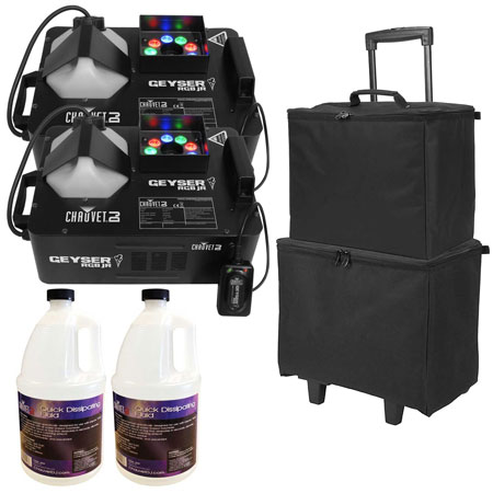 Chauvet DJ Geyser RGB Jr. Fog Machine Duo Bundle