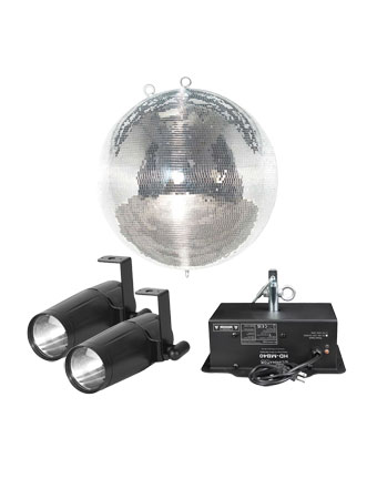 Eliminator EM30 Mirror Ball with Motor & Pinspots Package