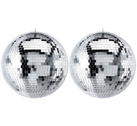 ProX MB-12 12" Mirror Ball W-ABS Core (Color Box Pack) 2-Pack