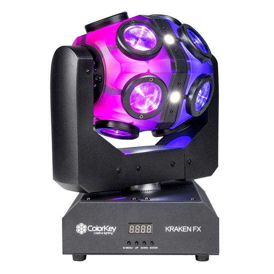 ColorKey CKU-1070 Kraken FX Energizing QUAD Color LED Effect Light with Built-in Blinder