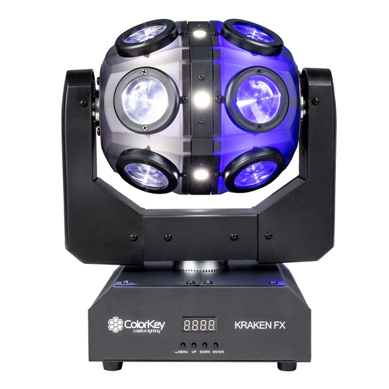 ColorKey CKU-1070 Kraken FX Energizing QUAD Color LED Effect Light with Built-in Blinder