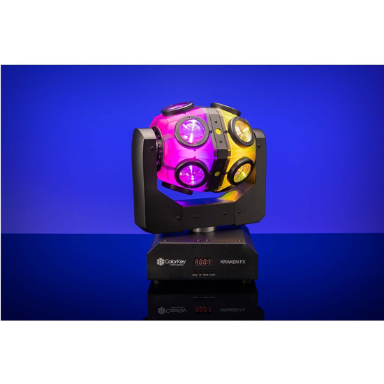 ColorKey CKU-1070 Kraken FX Energizing QUAD Color LED Effect Light with Built-in Blinder