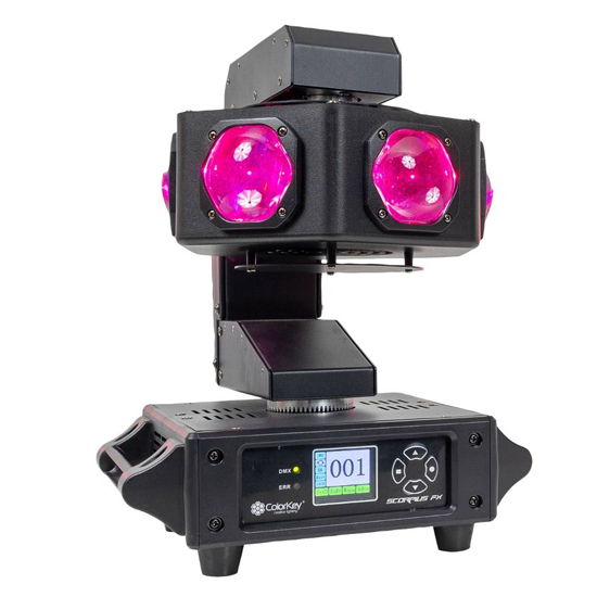 ColorKey CKU-1074 Scorpius FX 240W 4-in-1 RGBW LED Moving Head Effect Light