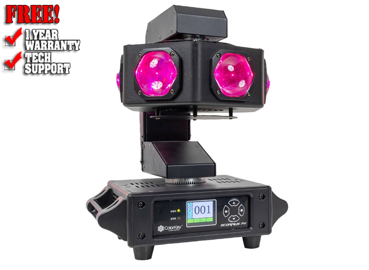 ColorKey CKU-1074 Scorpius FX 240W 4-in-1 RGBW LED Moving Head Effect Light