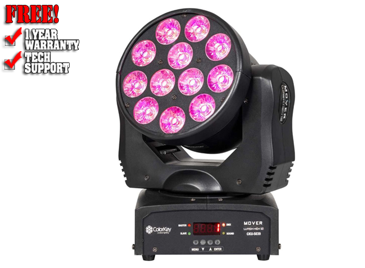 ColorKey CKU-5039 Mover Wash HEX 12 Moving Head