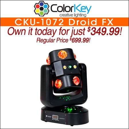 ColorKey CKU-1072 Droid FX Multi-Effect Moving Head