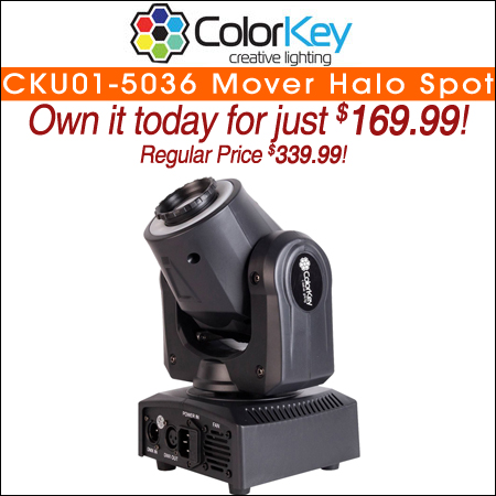 ColorKey CKU01-5036 Mover Halo Spot Compact Moving Head