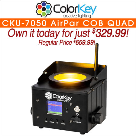 ColorKey CKU-7050 AirPar COB QUAD Wireless Uplight