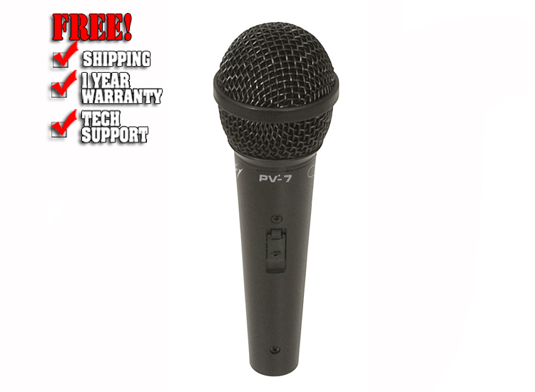 Peavey PV 7 Microphone with XLR to XLR Cable  