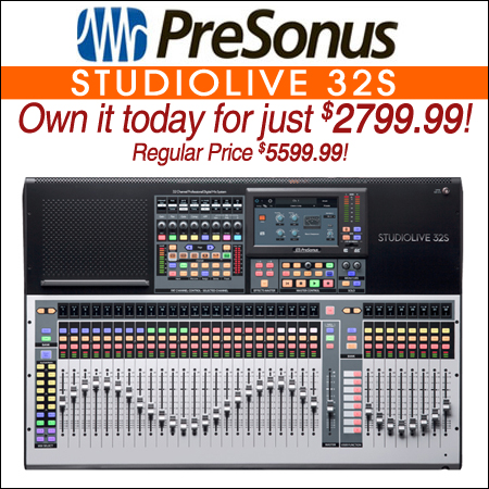 PreSonus StudioLive Series III 32S Digital Console Mixer