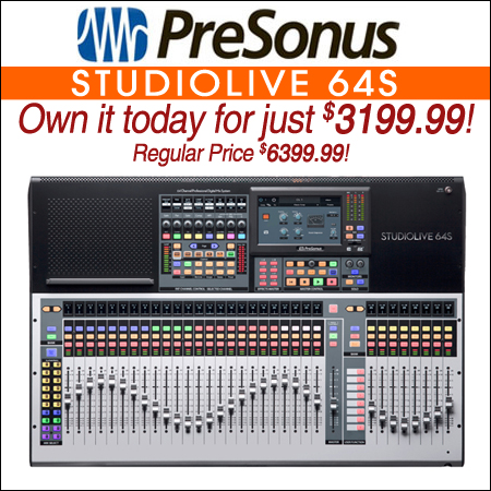 PreSonus StudioLive Series III 64S Digital Console Mixer 