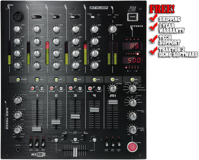 Reloop RMX-40 USB Premium DJ Mixer, DJ Mixers, DJ Audio, DJ Equipment  Chicago
