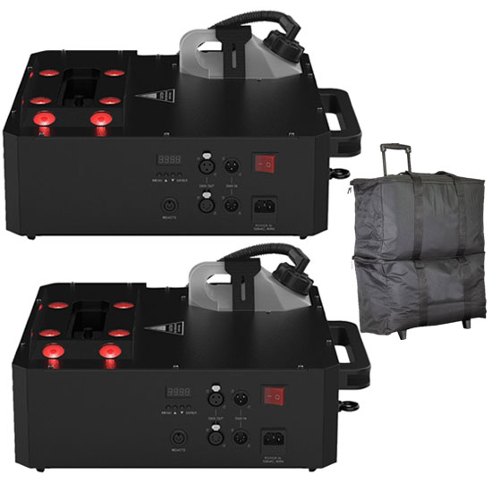 Chauvet DJ Geyser Move Fog Machine 2-Pack with Bags Package