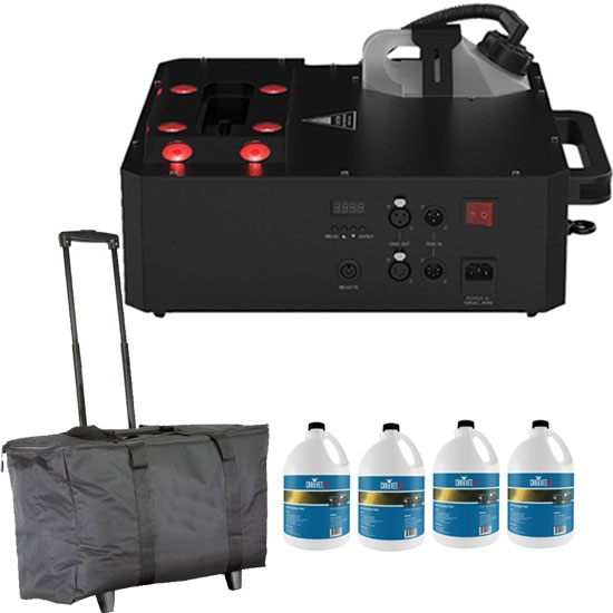 Chauvet DJ Geyser Move Fog Machine with Fluid and Bag Package