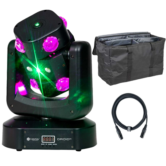 ColorKey CKU-1072 Droid FX Multi-Effect Moving Head with Utility Bag Package