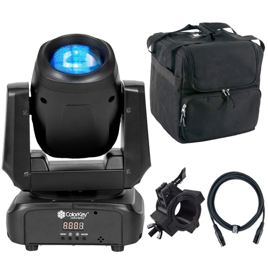 ColorKey CKU-5060 Mover Beam 100 Compact 100W Moving Head Beam with Bag Package