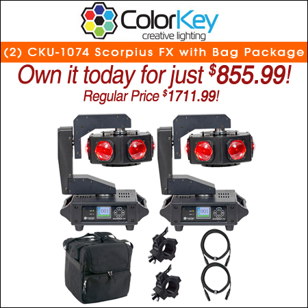 (2) ColorKey CKU-1074 Scorpius FX with Bag Package