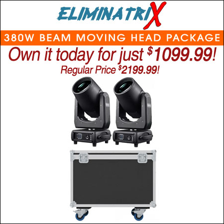 Eliminatrix 380w Beam Moving Head Package