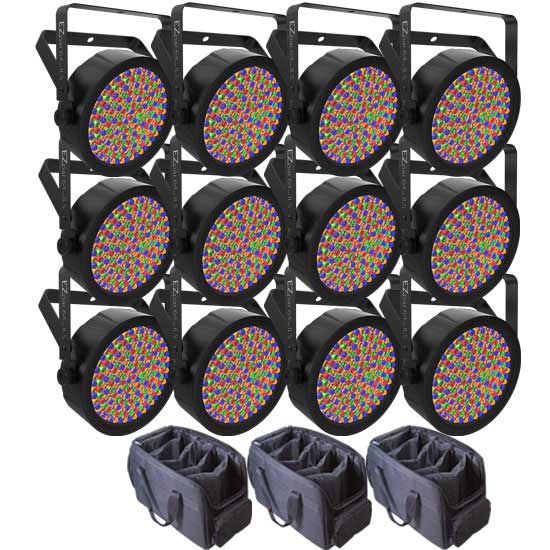 Chauvet DJ EZPar 64 RGBA ILS 12-Pack with Bags Package