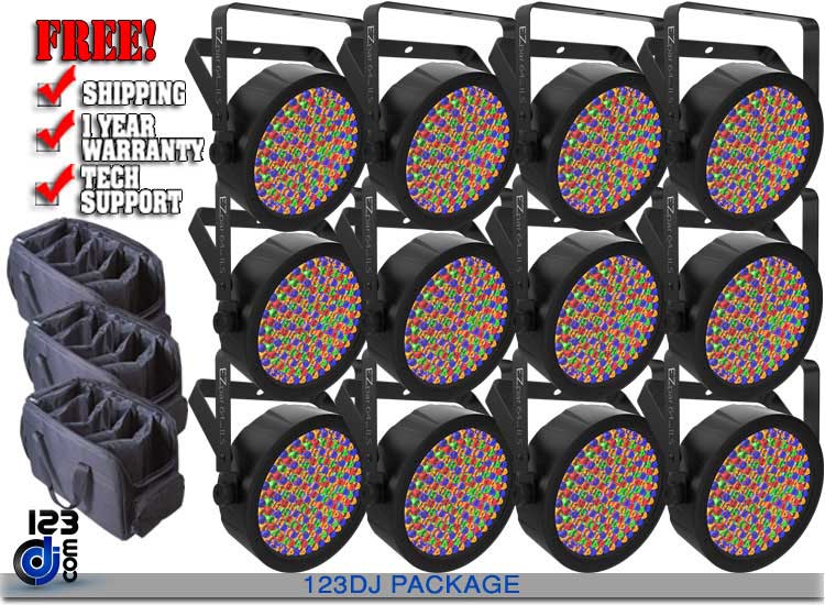 Chauvet DJ EZPar 64 RGBA ILS 12-Pack with Bags Package