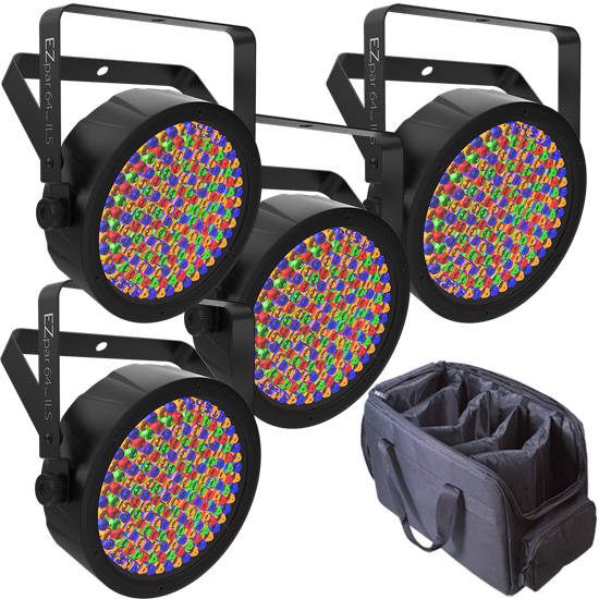 Chauvet DJ EZPar 64 RGBA ILS 4-Pack with Bag Package