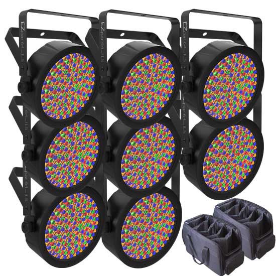 Chauvet DJ EZPar 64 RGBA ILS 8-Pack with Bag Package