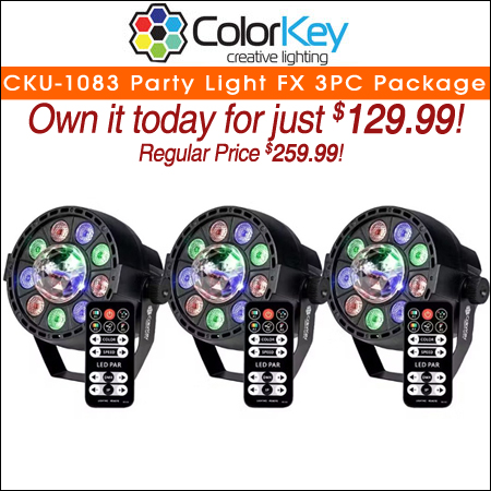 ColorKey CKU-1083 Party Light FX 3PC Package