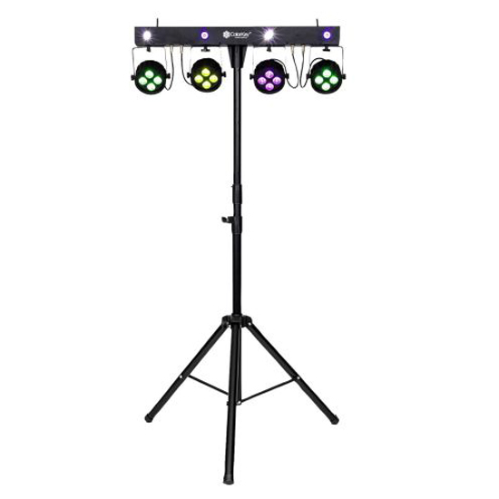 (2) ColorKey CKU-3060 PartyBar Mobile 150 with Stands, Carrying Cases & Transport Bag Package