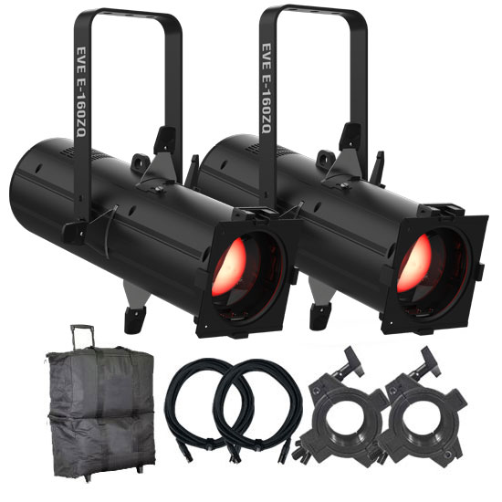 Chauvet DJ EVE E-160ZQ 2-Pack with Bags Package