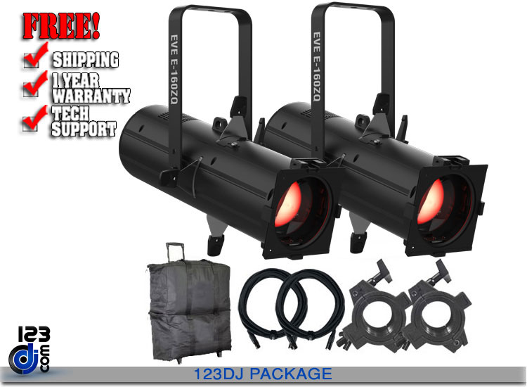 Chauvet DJ EVE E-160ZQ 2-Pack with Bags Package