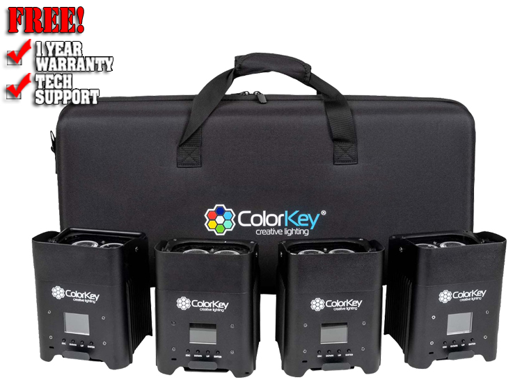 ColorKey CKU-7064 AirPar HEX 4 with Hardshell Case Package 