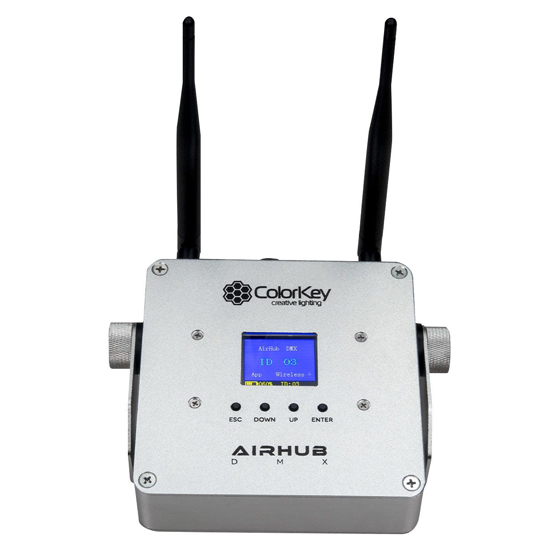 ColorKey CKW-6024 MobilePar Mini Hex 16-Pack with AirHub Wi-DMX Transceiver Package