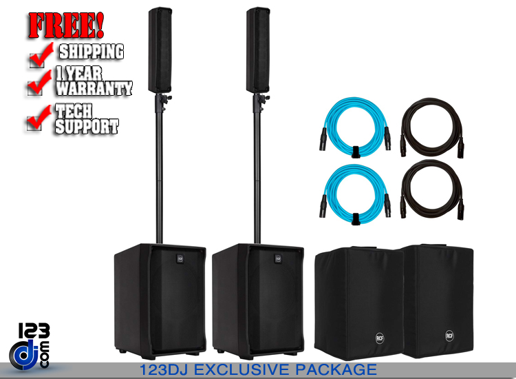 (2) Evox J8 with Protective Covers & Cables Package