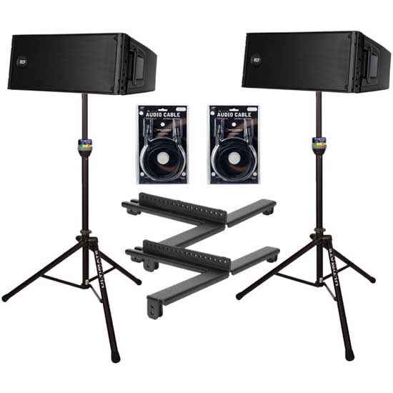 (2) RCF HDL 20-A Active Line Array Module Speaker Package