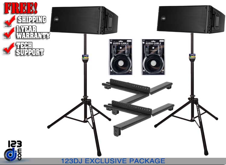 (2) RCF HDL 20-A Active Line Array Module Speaker Package