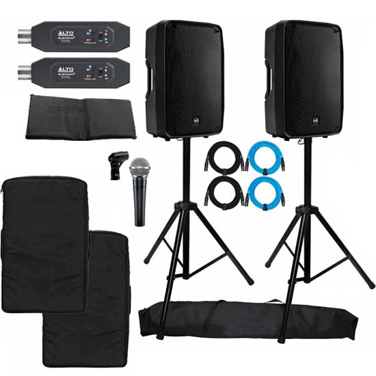 (2) RCF HDM 45-A with Vocal Microphone Package